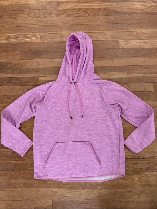 Under Armour Tops - Under Armour Women's Pink Heathered Pullover Hoodie - Size XL
 b24